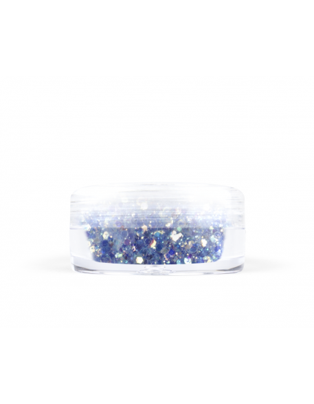 Konfetti z brokatem ciemno niebieskie