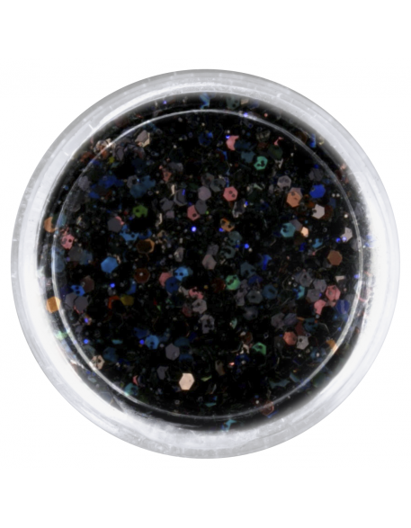 Konfetti z brokatem czarny