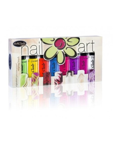 Wystawka Nail Striper Collection Art Club 8 szt. Brights