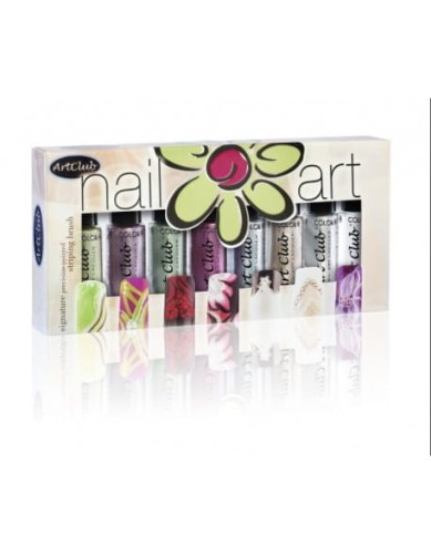 Wystawka Nail Striper Collection Art Club 8 szt. Chrome