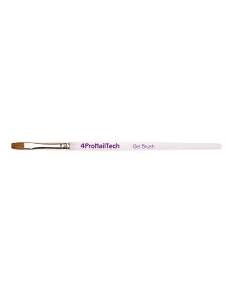 Pędzelek do żelu 4Pro Nail Tech Flat Gel Brush nr 2