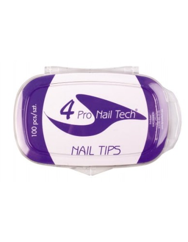 Tipsy 4Pro Nail Tech Nail Tips 100szt. - przezroczyste
