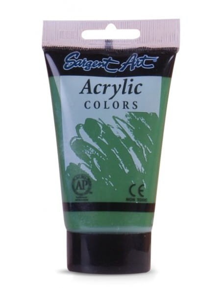 Farbka do zdobień Sargent Art Acrylic Color 75ml - Dark Green