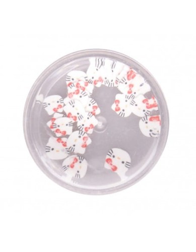 Ozdoby gumowe (FIMO) 25szt - Hello Kitty