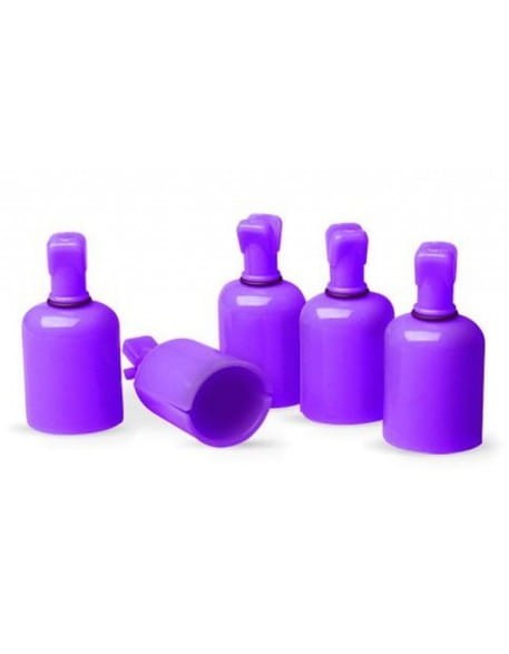 Naparstki EF Gel-Off Clips 5szt. - fioletowe