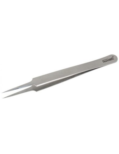 Pęseta punktowa FlareLash Pointed Tweezers Straight Silver 12.5cm