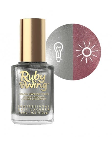 Lakier zmieniający kolor Ruby Wing Nail Lacquer 15ml - Meadow