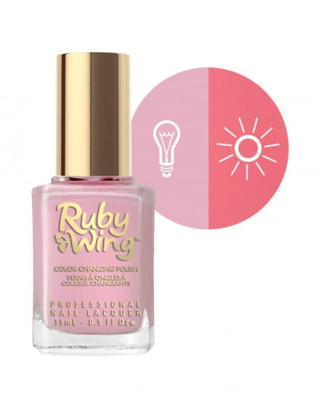 Lakier zmieniający kolor Ruby Wing Nail Lacquer 15ml - Sweet Rose