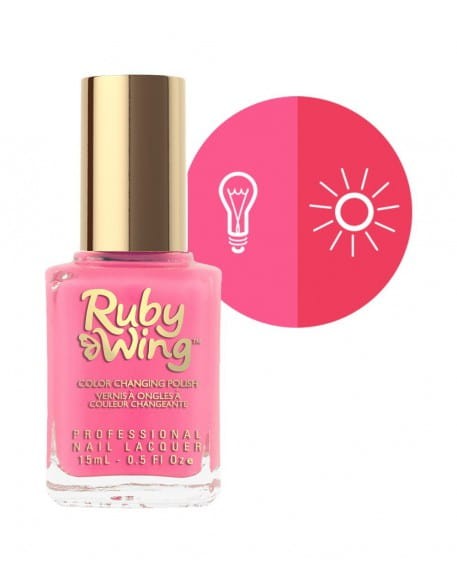 Lakier zmieniajacy kolor Ruby Wing Nail Lacquer 15ml - Groupie