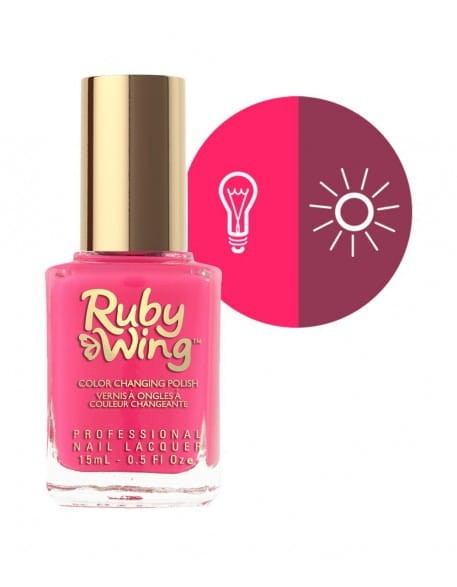 Lakier zapachowy zmieniający kolor Ruby Wing Nail Lacquer 15ml - Poppy