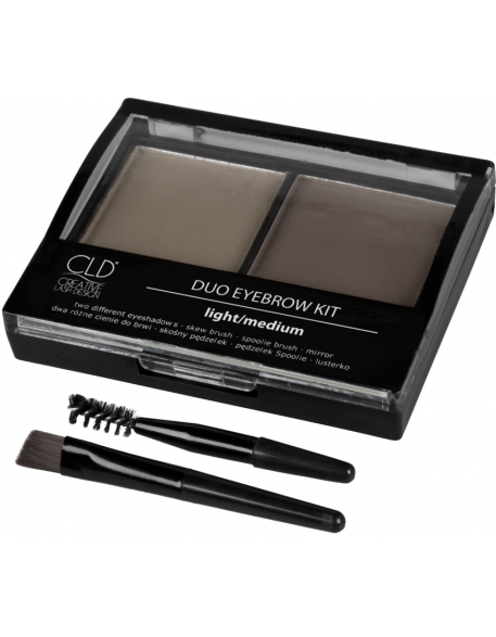 Cienie do brwi CLD Creative Eyebrow Kit - Light/Medium