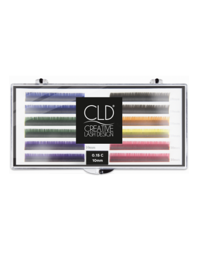 Rzęsy kolorowe CLD Multicolor Single Lashes Pack (C, 0.15, 10)