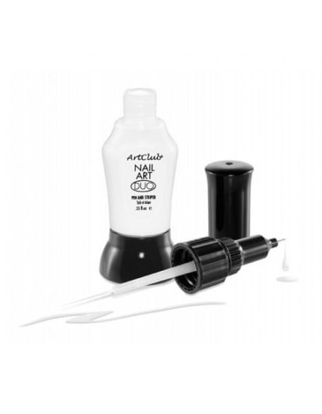 Lakier do zdobień Art Club Nail Art Duo Pen 10ml - White