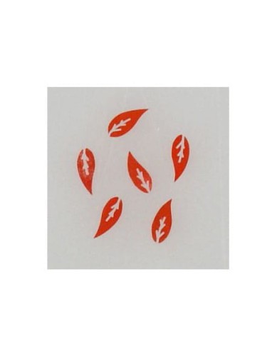 Ozdoby z muszelek 20szt. wzór nr 19 -  czerwone opalizujące