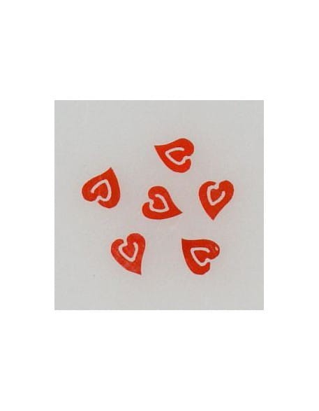 Ozdoby z muszelek 20szt. wzór nr 20 - czerwone opalizujące