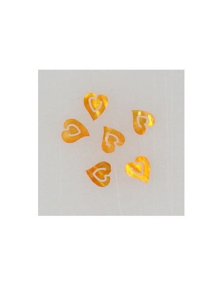 Ozdoby z muszelek 20szt. wzór nr 20 - pomarańczowe opalizujące