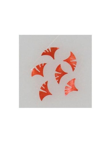 Ozdoby z muszelek 20szt. wzór nr 21 - czerwone opalizujące