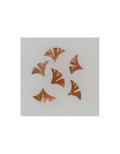 Ozdoby z muszelek 20szt. wzór nr 21 - brązowe opalizujące