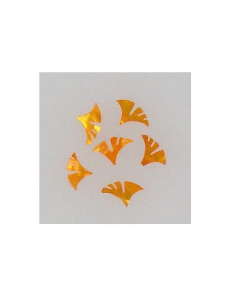 Ozdoby z muszelek 20szt. wzór nr 21 - pomarańczowe opalizujące