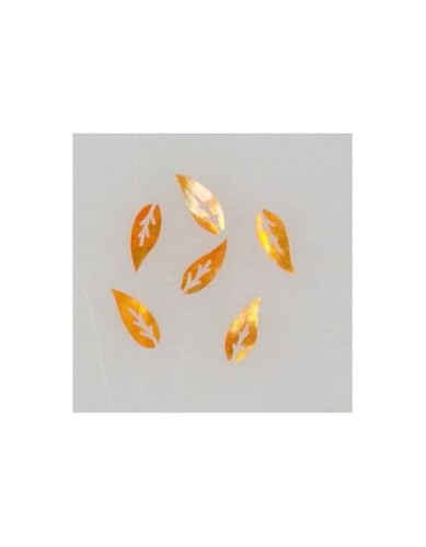 Ozdoby z muszelek 20szt. wzór nr 19 - pomarańczowe opalizujące
