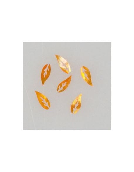 Ozdoby z muszelek 20szt. wzór nr 19 - pomarańczowe opalizujące