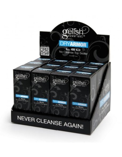 Wystawka Hand&amp;Nail Harmony Gelish LED Dry Armor No Cleanse Top Sealer 12szt.
