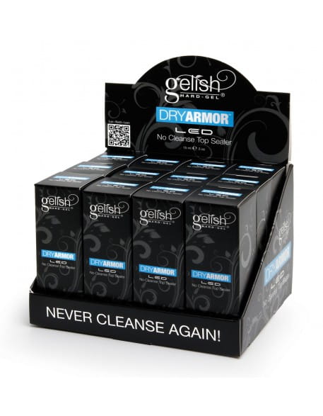 Wystawka Hand&amp;Nail Harmony Gelish LED Dry Armor No Cleanse Top Sealer 12szt.