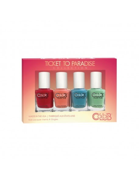 Zestaw lakierów Color Club mini Ticket To Paradise Collection 4szt.