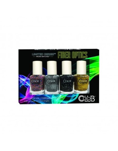 Zestaw lakierów mini Color Club Fiber Optics Collection 4szt.