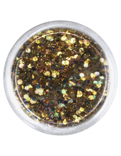 Konfetti z brokatem złote