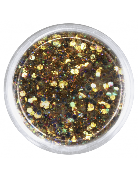 Konfetti z brokatem złote