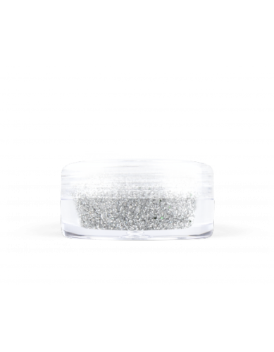 Brokat drobny nr 004 - srebrny