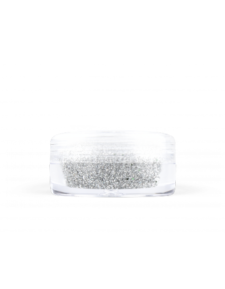 Brokat drobny nr 004 - srebrny