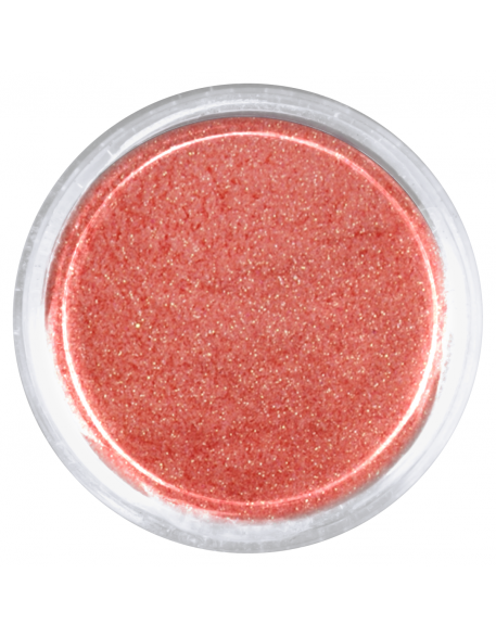 Brokat drobny nr 004 - pomarańczowy, opalizujący