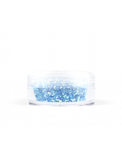 Brokat drobny nr 008 - niebieski, opaliujący