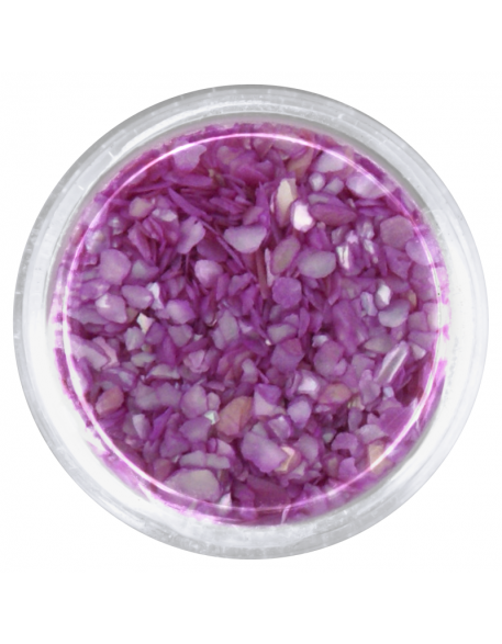 Ozdoby muszelki - fioletowe