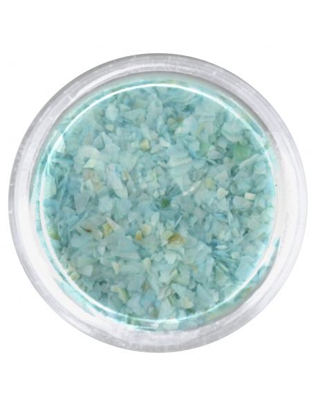 Ozdoby muszelki - zielone jasne