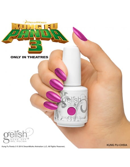 Żel Soak Off GELISH Hand&amp;Nail Harmony Kung Fu Panda 3 Collection 15ml - Kung Fu-Chsia