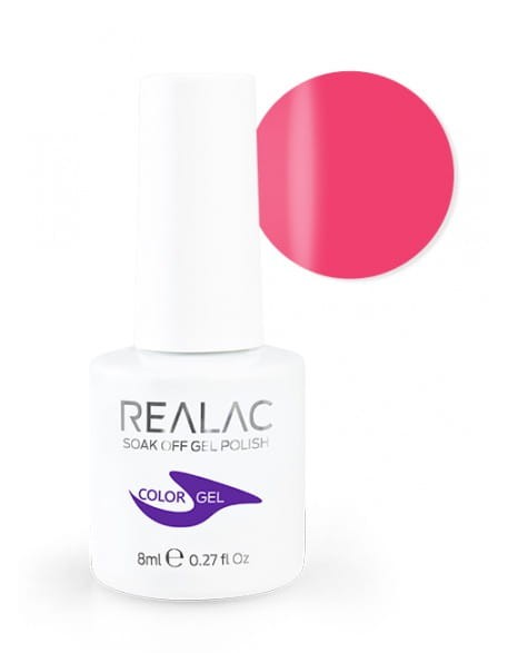 Żellakier REALAC Soak Off Gel Polish 8ml - 11 - Neon Pink