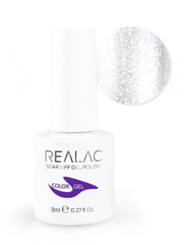 Żellakier REALAC Soak Off Gel Polish 8ml - 34 - Silver Star