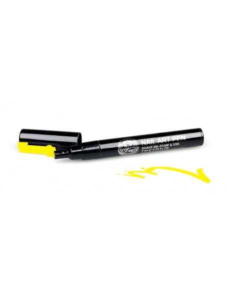 Pisak do zdobień - Nail Art Pen - 15 - Żółty