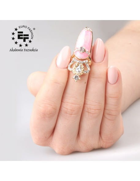 Pierścionek na paznokieć Nail Ring nr 016 - złoty
