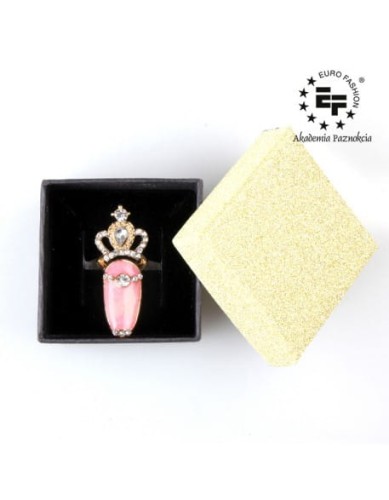 Pierścionek na paznokieć Nail Ring nr 016 - złoty