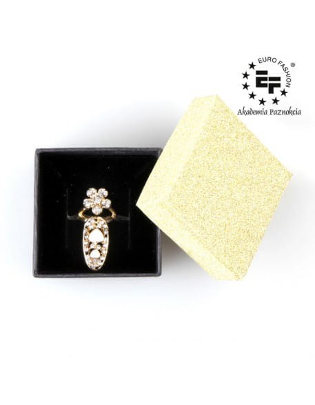 Pierścionek na paznokieć Nail Ring nr 018 - złoty