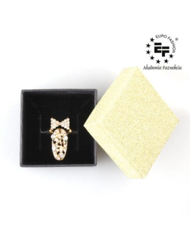 Pierścionek na paznokieć Nail Ring nr 020 - złoty