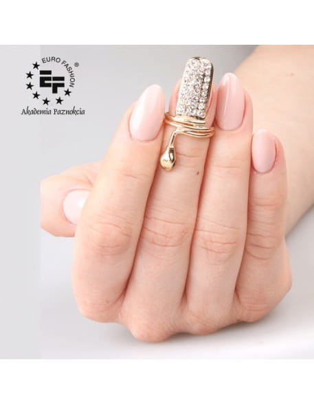 Pierścionek na paznokieć Nail Ring nr 038 - złoty