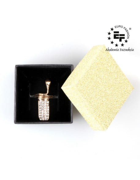 Pierścionek na paznokieć Nail Ring nr 038 - złoty