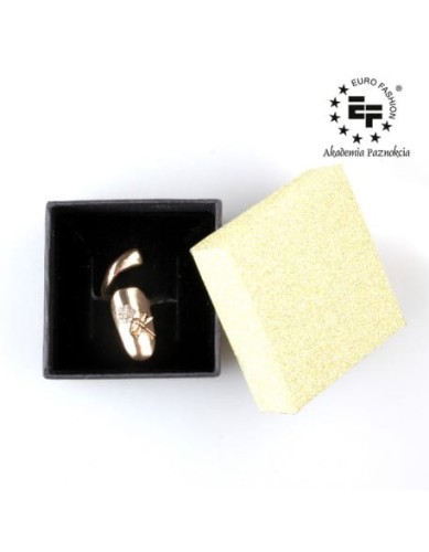 Pierścionek na paznokieć Nail Ring nr 051 - złoty