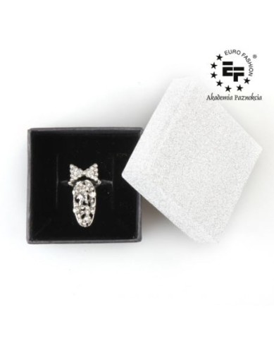 Pierścionek na paznokieć Nail Ring nr 020 - srebrny