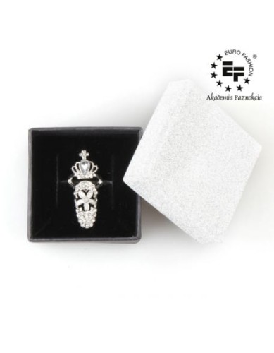 Pierścionek na paznokieć Nail Ring nr 021 - srebrny